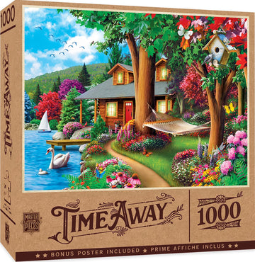 Masterpieces 1000 Piece Jigsaw Puzzle For Adults, Family, Or Kids - Around The Lake - 19.25'X26.75'