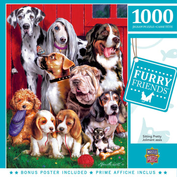 Masterpieces 1000 Piece Jigsaw Puzzle For Adults, Family, Or Youth - Sitting Pretty - 19.25'X26.75'