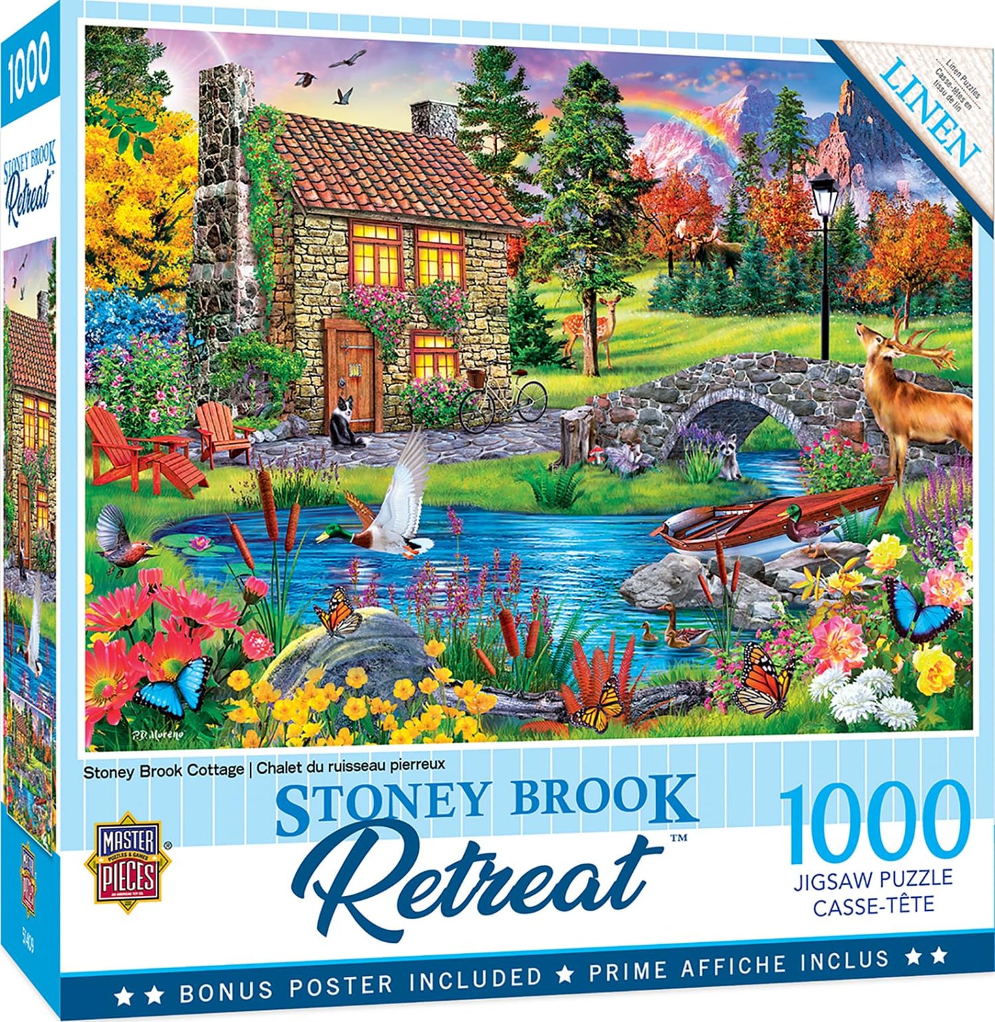 Masterpieces 1000 Piece Jigsaw Puzzle For Adults, Family, Or Youth - Stoney Brook Cottage - 19.25'X26.75'