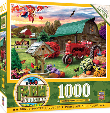 Masterpieces 1000 Piece Jigsaw Puzzle For Adults, Family, Or Youth - Harvest Ranch - 19.25'X26.75'