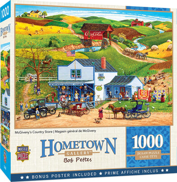 Hometown Gallery Mcgivenys Country Store 1000 Piece Jigsaw Puzzle