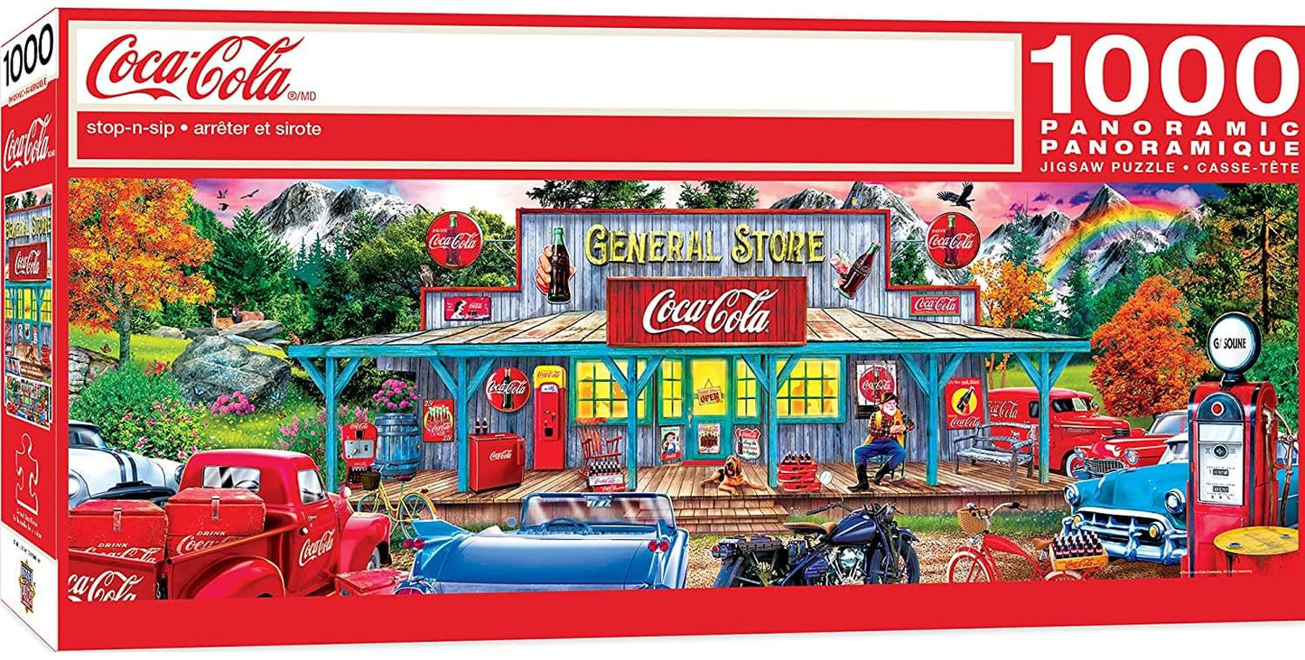 Masterpieces 1000 Piece Jigsaw Puzzle For Adults And Families - Coca-Cola Stop N Sip - 13'X39'