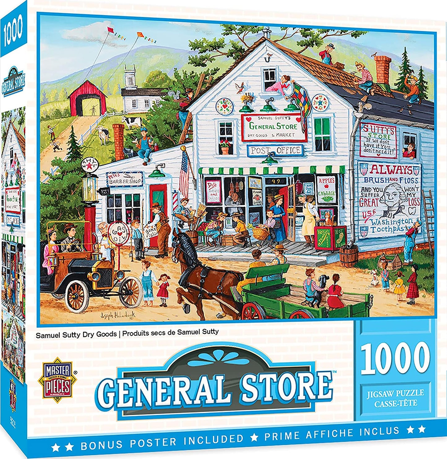 Masterpieces 1000 Piece Jigsaw Puzzle For Adults, Family, Or Youth - Samuel Sutty Dry Goods - 19.25'X26.75'