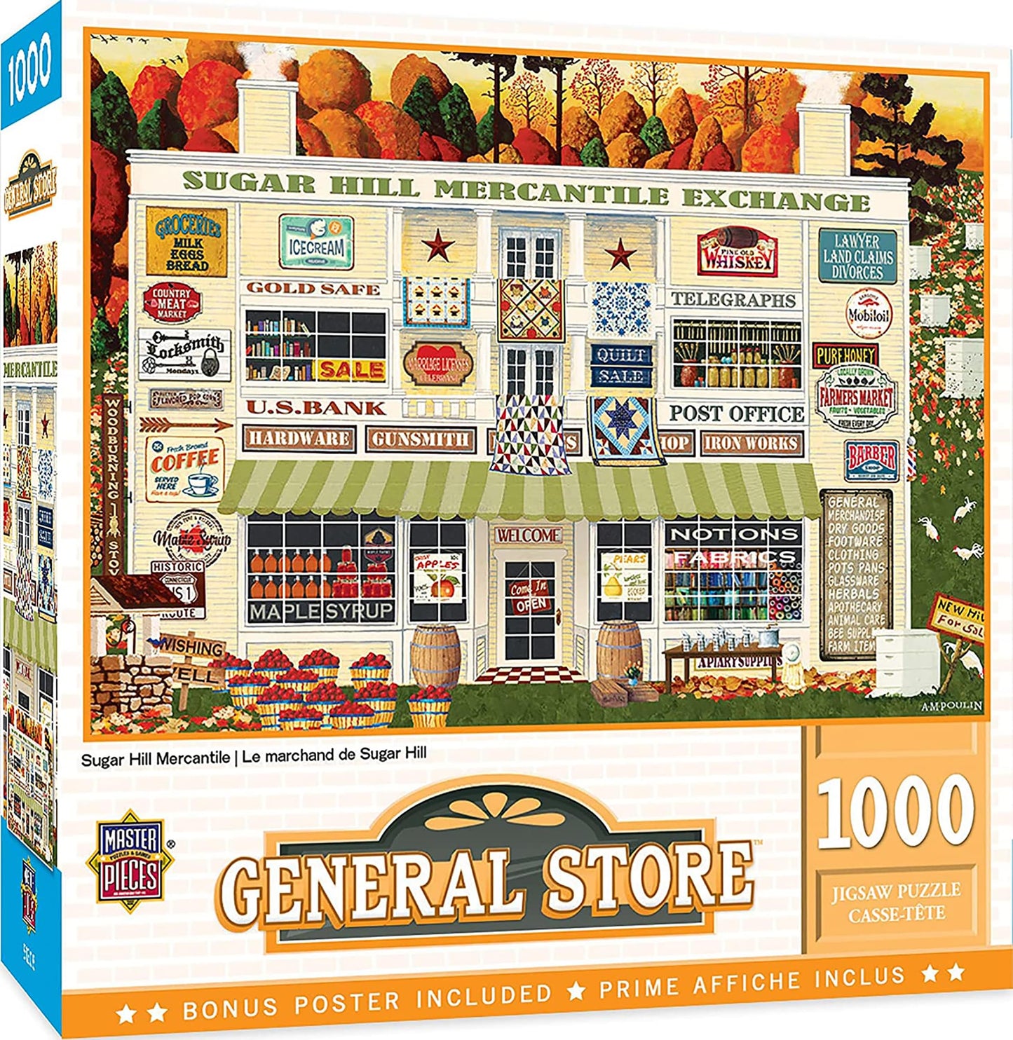 Masterpieces 1000 Piece Jigsaw Puzzle For Adults, Family, Or Youth - Sugar Hill Mercantile - 19.25'X26.75'
