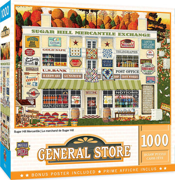 Masterpieces 1000 Piece Jigsaw Puzzle For Adults, Family, Or Youth - Sugar Hill Mercantile - 19.25'X26.75'
