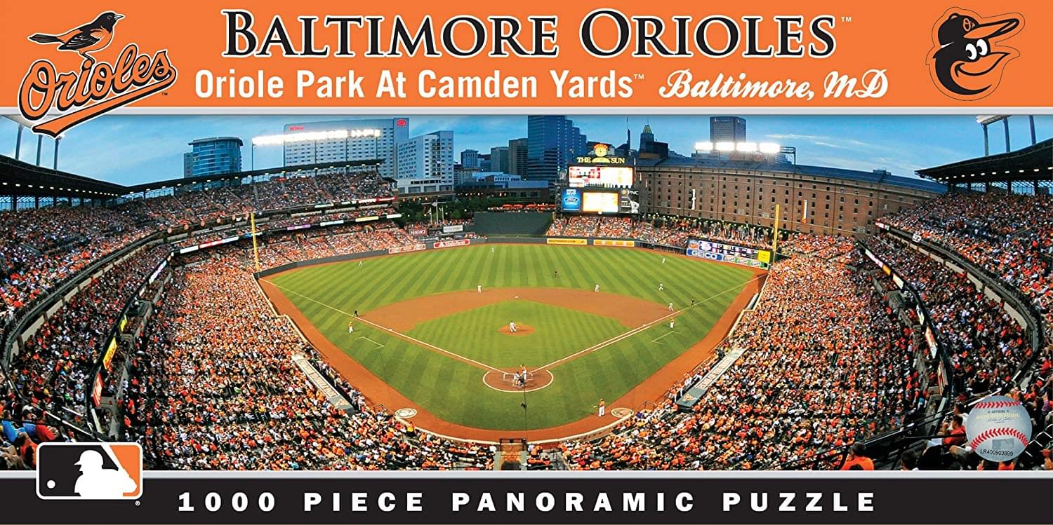 Baltimore Orioles Stadium Mlb 1000 Piece Panoramic Jigsaw Puzzle