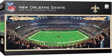 Masterpieces 1000 Piece Sports Jigsaw Puzzle - Nfl New Orleans Saints Center View Panoramic - 13'X39'