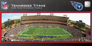 Masterpieces 1000 Piece Sports Jigsaw Puzzle - Nfl Tennessee Titans Center View Panoramic - 13'X39'