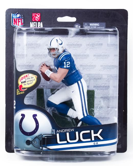 Mcfarlane Nfl 33 Figure Indianapolis Colts Andrew Luck Bronze Level Variant Blue Jersey