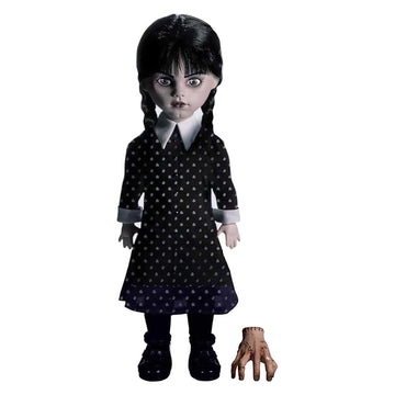 Mezco Wednesday LDD Presents Figure - Standard Size, Black Plastic, Model 99653