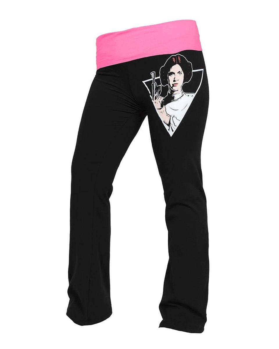 Star Wars Don Mess With A Princess Yoga Pants Large