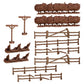 Mantic Games Mgtc125 Terraincrate: Battlefield Fences & Hedges, Multi
