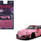 RWB 993 #68 inchHootersinch Matt Pink 1/64 Diecast Model Car by Model Model