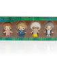 The Golden Girls 4-Piece Foam Figural Backpack Clip Figure Box Set Toynk Exclusive