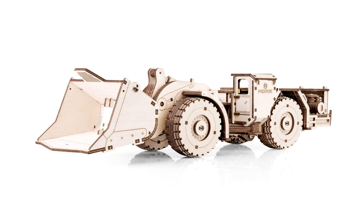 MoAZ-4075 Load-Haul-Dump Unit — Mechanical Wooden Model, 398 Pieces