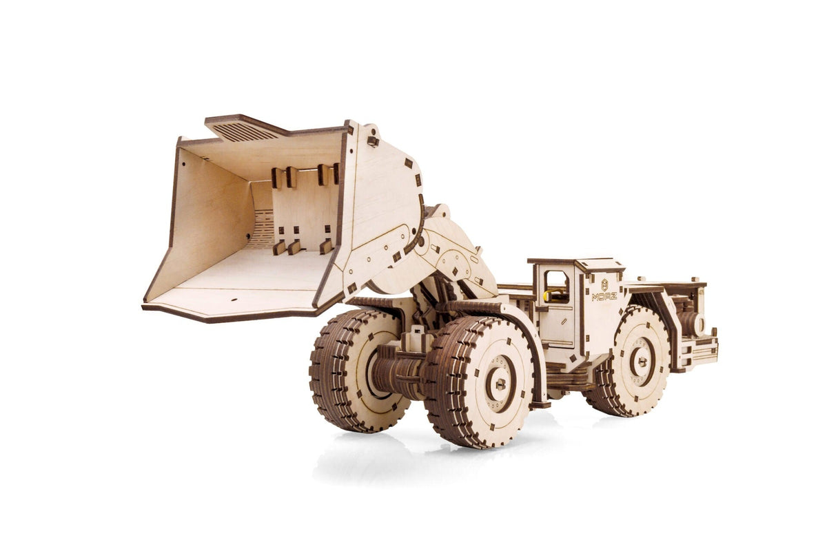 MoAZ-4075 Load-Haul-Dump Unit — Mechanical Wooden Model, 398 Pieces