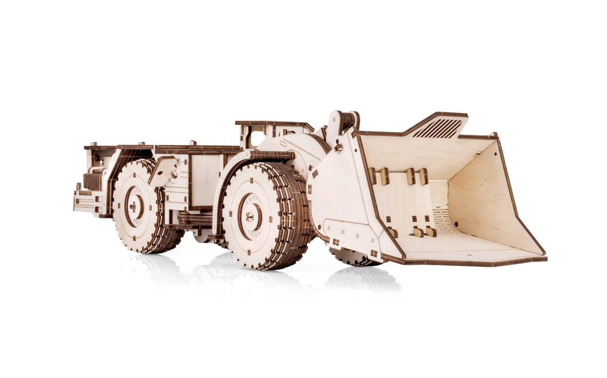 MoAZ-4075 Load-Haul-Dump Unit — Mechanical Wooden Model, 398 Pieces