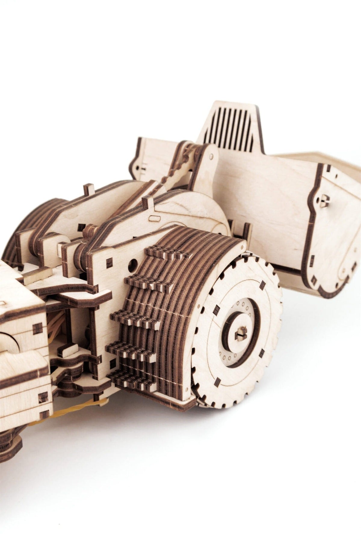 MoAZ-4075 Load-Haul-Dump Unit — Mechanical Wooden Model, 398 Pieces