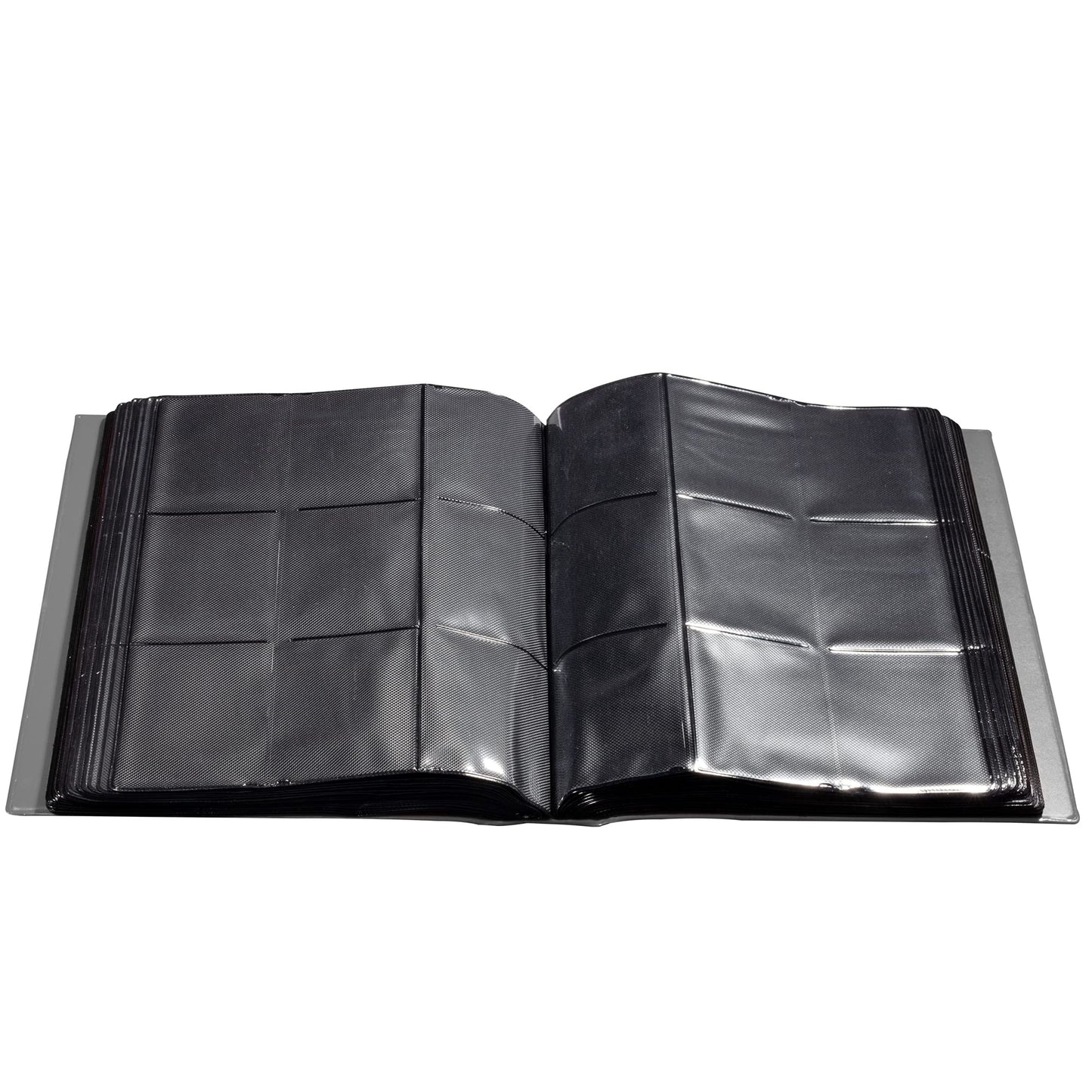 Monster 9 Pocket Trading Card Xl Binder - Holofoil Gray Album, Anti-Theft & Drop Tcg Protection W Side Loading Padded Pockets, Double Sided, Holds 720 Cards, For Sports, Gaming, Kpop, Gift