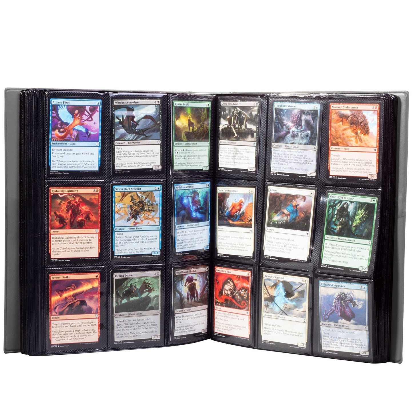 Monster 9 Pocket Trading Card Xl Binder - Holofoil Gray Album, Anti-Theft & Drop Tcg Protection W Side Loading Padded Pockets, Double Sided, Holds 720 Cards, For Sports, Gaming, Kpop, Gift