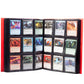 Monster 9 Pocket Trading Card Xl Binder - Holofoil Red Album, Anti-Theft & Drop Tcg Protection W Side Loading Padded Pockets, Double Sided, Holds 720 Cards, For Sports, Gaming, Kpop, Gift