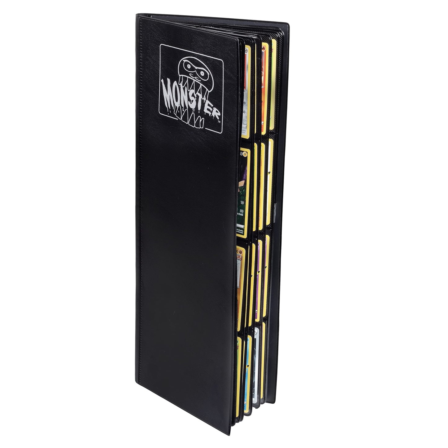 Monster Protectors Monster Tower Binder - Matte Black, Holds 320 Cards, Anti-Theft & Anti-Drop, Double-Sided, Side Loading Pockets