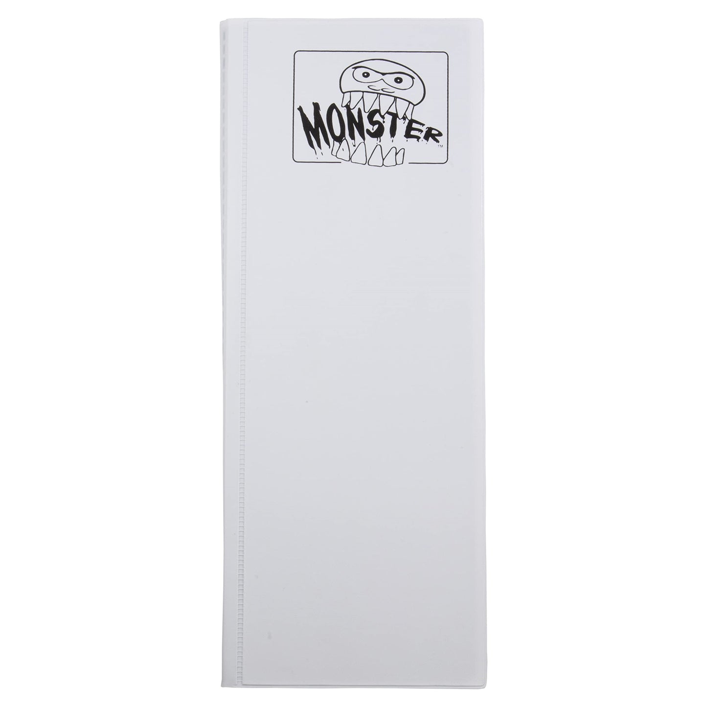 Monster Tower Binder - Matte White Album, Anti-Theft & Anti-Drop Tcg Protection W Side Loading Padded Pockets, Double Sided, Holds 320 Cards, For Sports, Gaming, Kpop, Gift