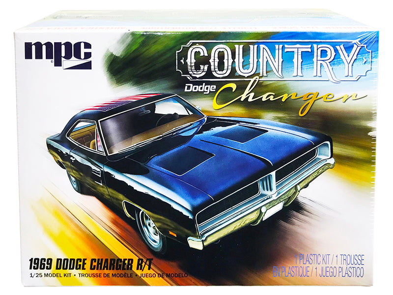 Skill 2 Model Kit 1969 Dodge Charger R/T ''Country'' 1/25 Scale Model By Mpc