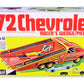 Skill 2 Model Kit 1972 Chevrolet Pickup Truck Racer'S Wedge 2-In-1 Kit 1/25 Scale Model By Mpc