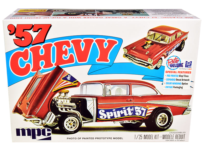 Skill 2 Model Kit 1957 Chevrolet Gasser Flip Nose ''Spirit Of 57'' 1/25 Scale Model By Mpc