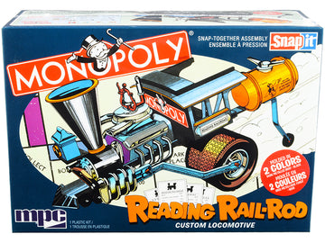 Skill 1 Snap Model Kit Reading Rail Rod Custom Locomotive ''Monopoly'' 1/25 Scale Model By Mpc