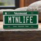 MTN LIFE - Vermont License Plate Magnet