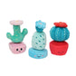 Manhattan Toy Cactus Garden 9 Piece Mix & Match Magnetic Plush Stacking Toy Playset