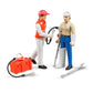 Bruder 62710 bworld Ambulance Toy Figure Set - Small Blue ABS Model