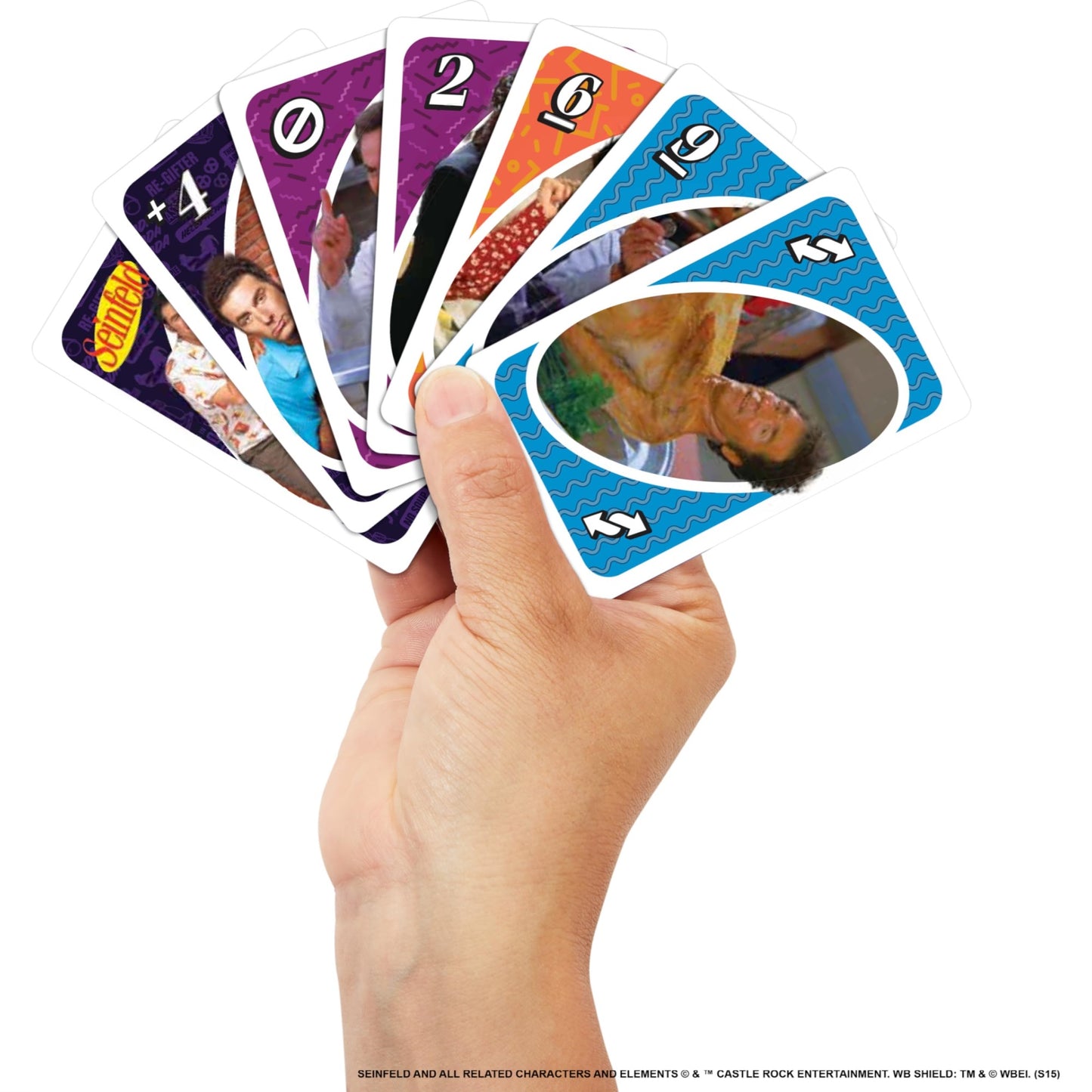 Mattel Games Uno Seinfeld Card Game For Kids, Adults & Family With Deck & Special Rule Inspired By The Tv Show