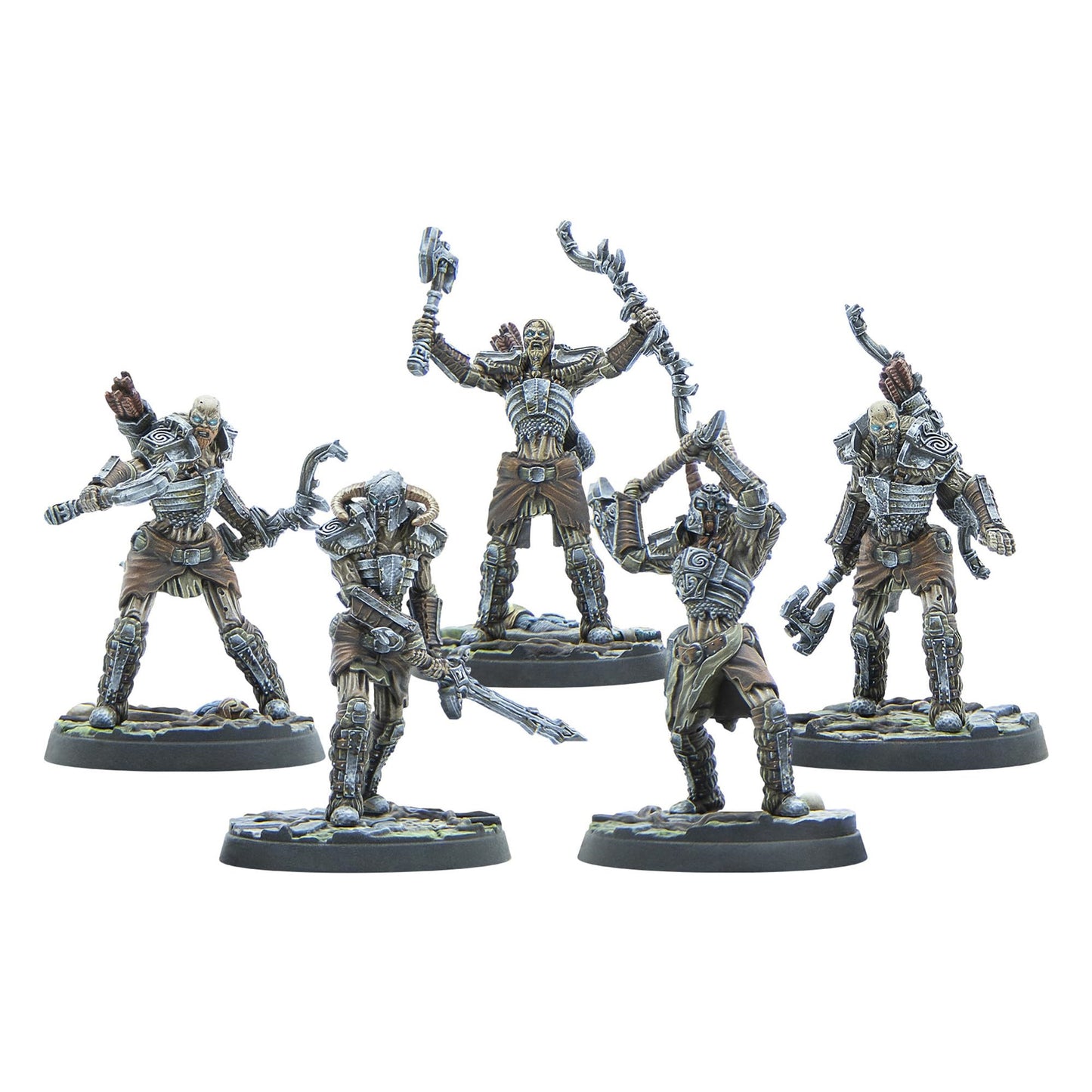 Modiphius: The Elder Scrolls: Call To Arms: Draugr Scourges - 5 Figure Resin Expansion, Chapter 4, Unpainted, 32Mm Miniatures With Scenic Bases, Rpg