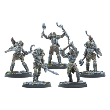 Modiphius: The Elder Scrolls: Call To Arms: Draugr Scourges - 5 Figure Resin Expansion, Chapter 4, Unpainted, 32Mm Miniatures With Scenic Bases, Rpg