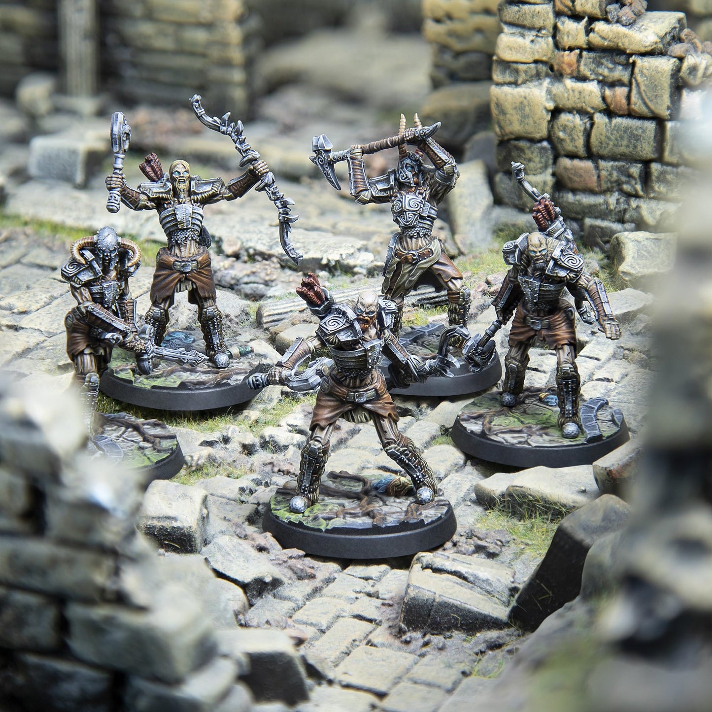 Modiphius: The Elder Scrolls: Call To Arms: Draugr Scourges - 5 Figure Resin Expansion, Chapter 4, Unpainted, 32Mm Miniatures With Scenic Bases, Rpg