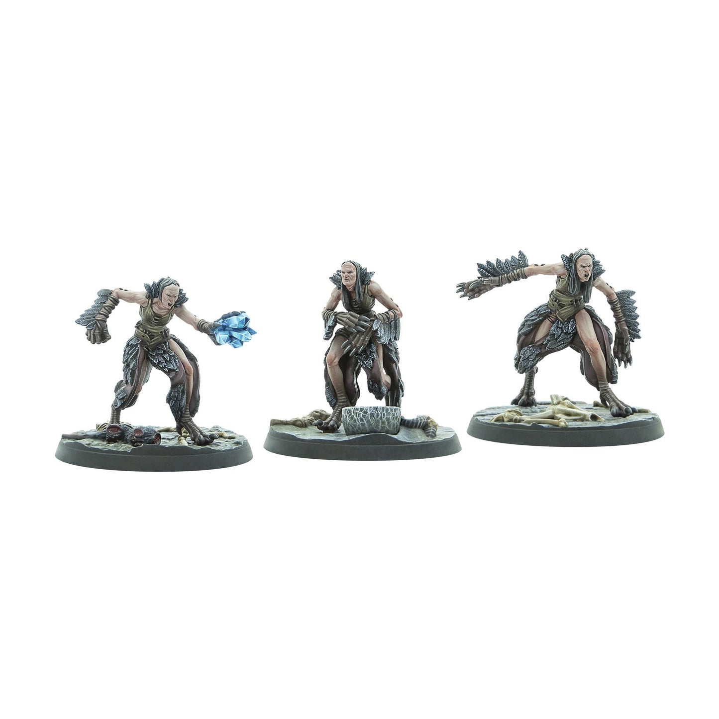 Modiphius Entertainment: The Elder Scrolls: Call To Arms: Hagraven Coven - 3 Figures, 32Mm Unpainted Resin Rpg Miniatures, Scenic Bases, Chapter 4