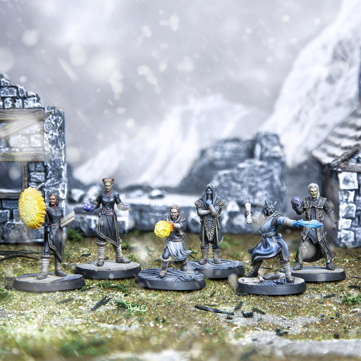 Modiphius: The Elder Scrolls: Call To Arms: College Of Winterhold - 6 Figure Resin Expansion, Chapter 4, Unpainted, 32Mm Miniatu