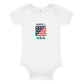 100% Airlume Combed, Ring-Spun Cotton Onesie - Made in the USA (Size 6-12 mo)