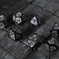 Mage Fury Blue Sandstone Silver Font Gemstone DND Dice Set