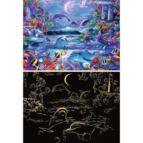 Magical Moonlight 500 Piece Glow in the Dark Jigsaw Puzzle Ravensburger