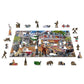 Main Street 400 Piece Wood Jigsaw Puzzle Wooden City