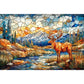 Majestic Moose 1000 Piece Jigsaw Puzzle Trippy