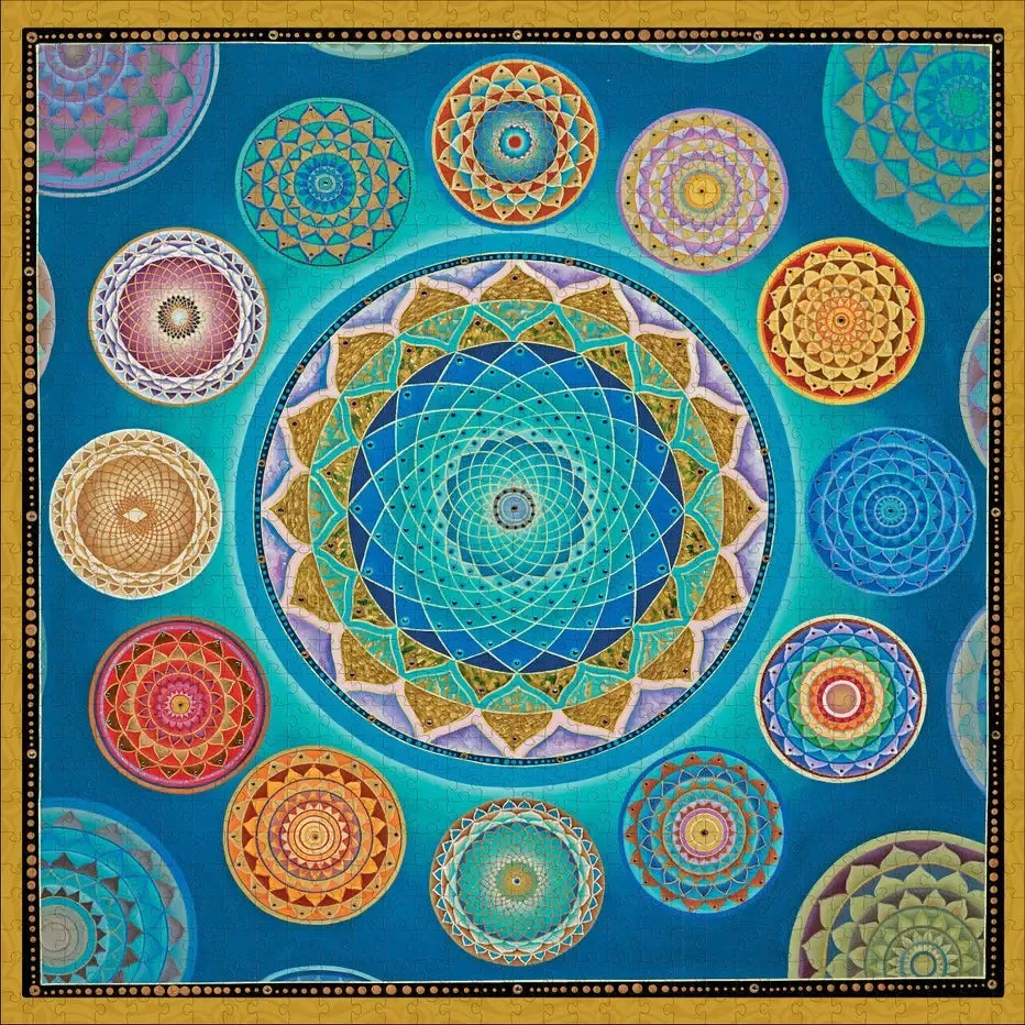 Mandala World by Paul Heussenstamm 1000 Piece Jigsaw Puzzle Pomegranate
