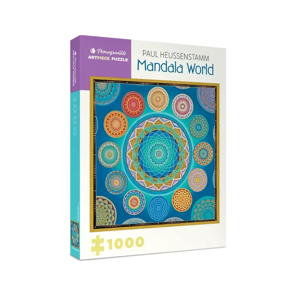 Mandala World by Paul Heussenstamm 1000 Piece Jigsaw Puzzle Pomegranate