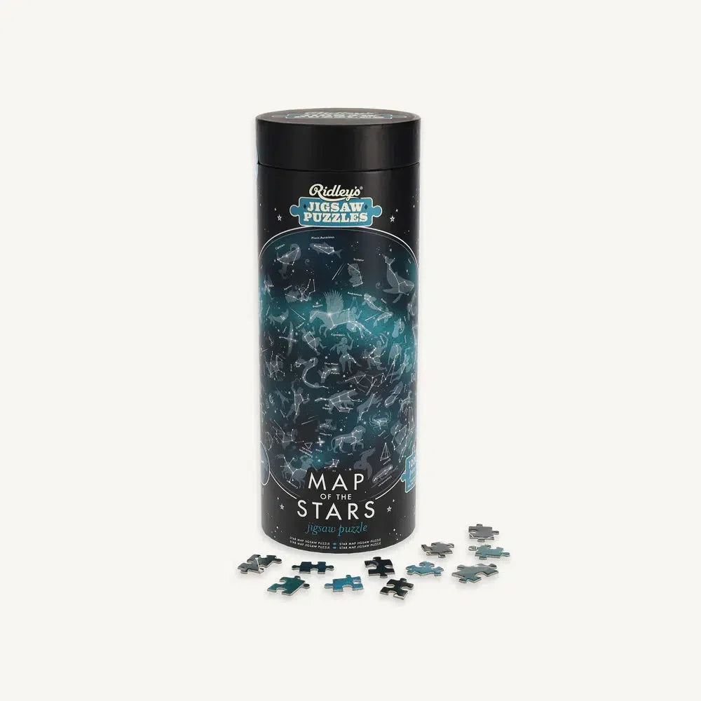 Map of the Stars 1000 Piece Round Jigsaw Puzzle Ridley