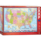 Map of the United States of America 1000 Piece Jigsaw Puzzle Eurographics