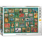 Masterpieces Collage Green 1000 Piece Jigsaw Puzzle Eurographics